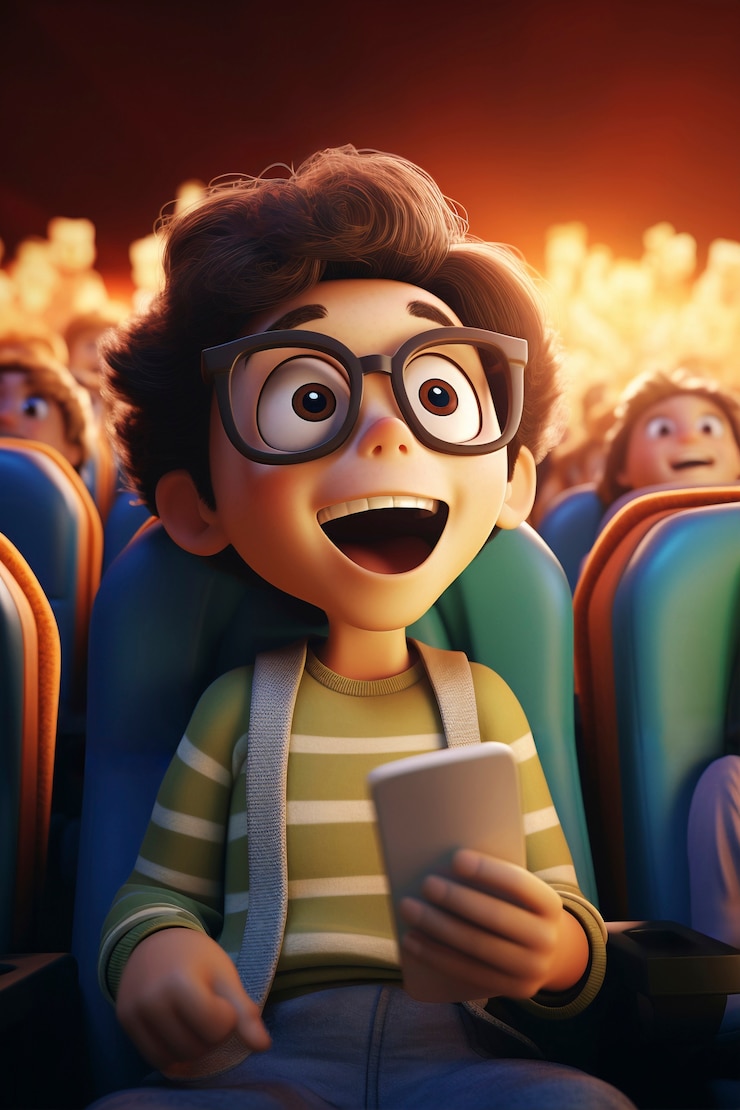 Foto gratuito persona en 3d viendo una película en el cine