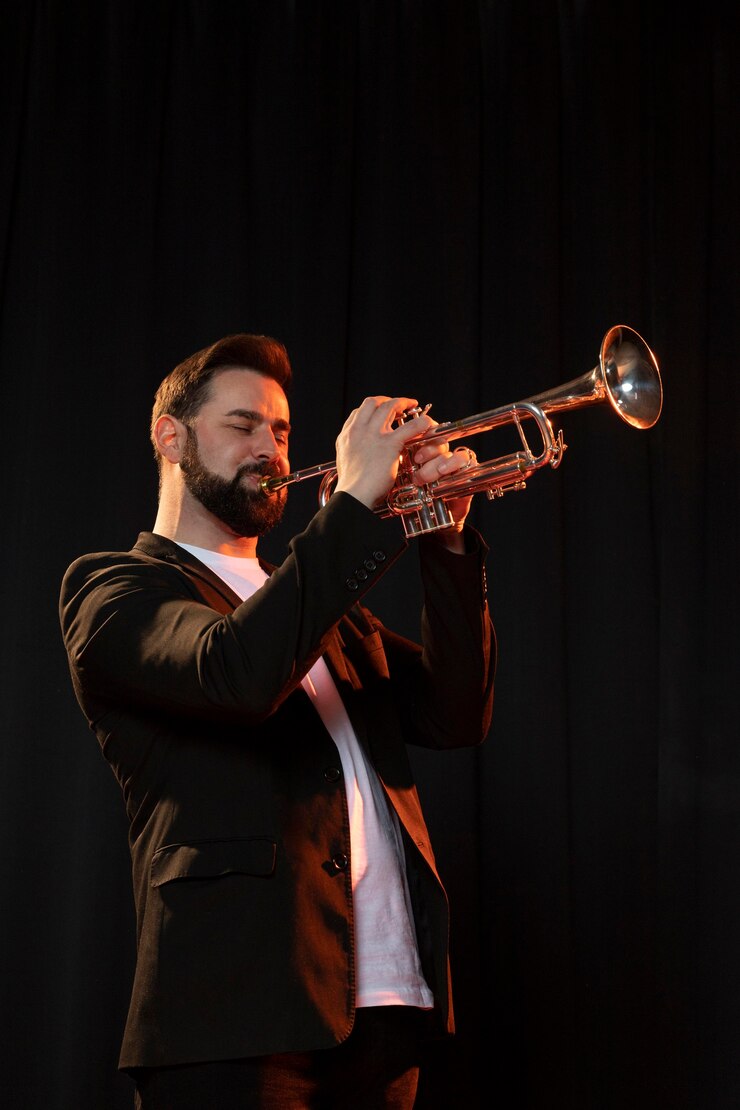 Foto gratuito persona celebrando el día del jazz