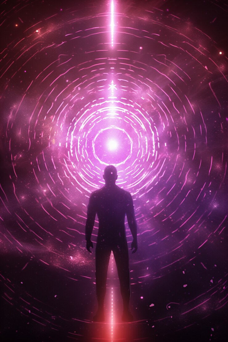 Foto gratuito persona que experimenta un despertar espiritual