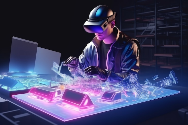 Foto gratuito persona que utiliza la tecnología para desempeñar su profesión