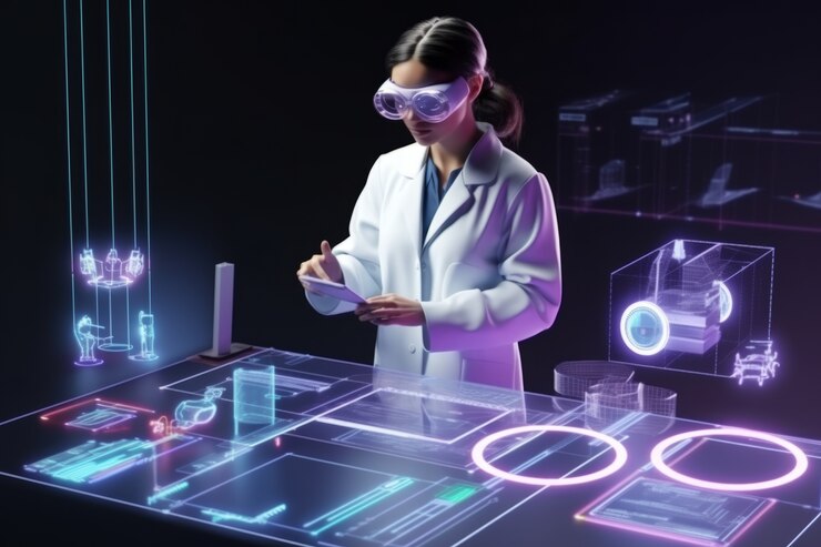 Foto gratuito persona que utiliza la tecnología para desempeñar su profesión