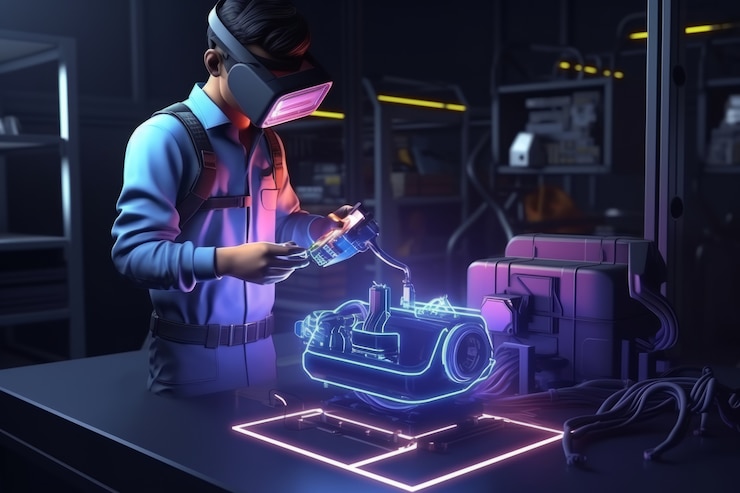 Foto gratuito persona que utiliza la tecnología para desempeñar su profesión