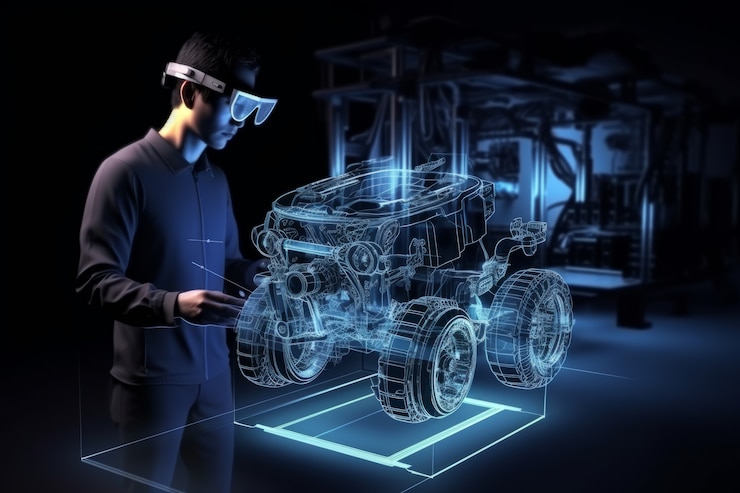 Foto gratuito persona que utiliza la tecnología para desempeñar su profesión