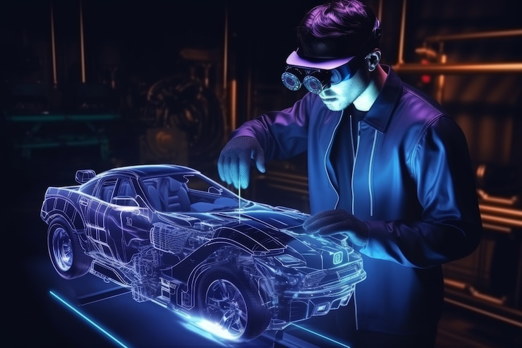Foto gratuito persona que utiliza la tecnología para desempeñar su profesión