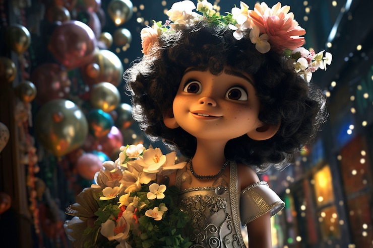 Foto gratuito personaje de dibujos animados en 3d