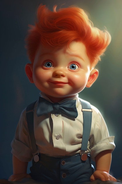 Personaje de dibujos animados en 3D