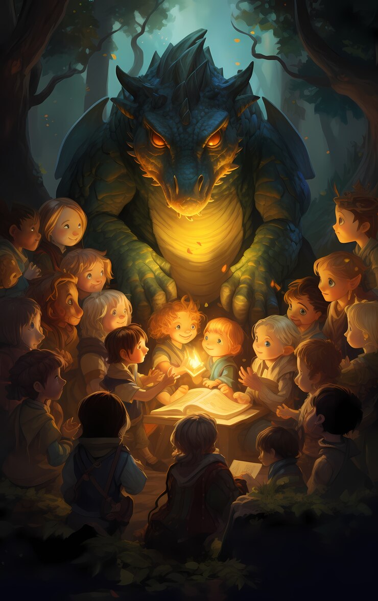 Foto gratuito personaje de dragón de dibujos animados