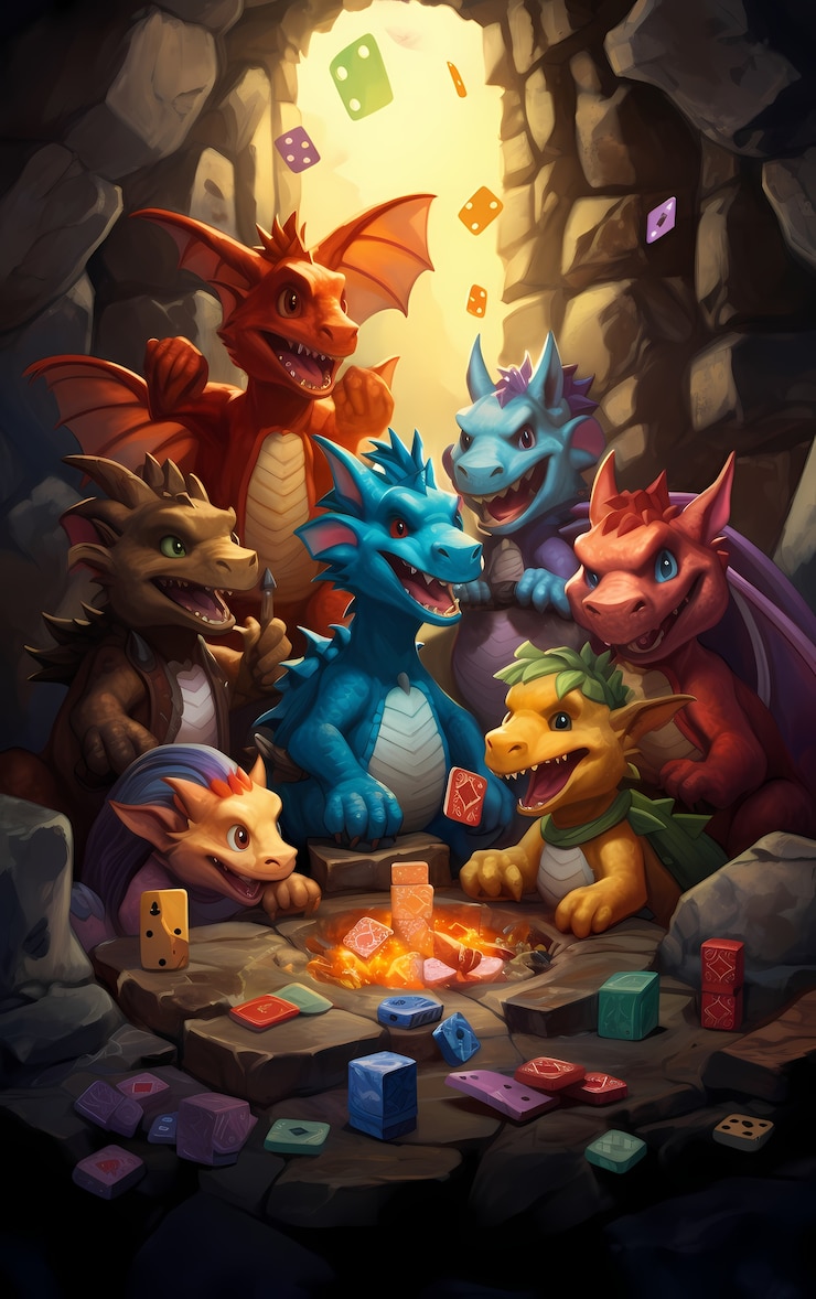 Foto gratuito personaje de dragón de dibujos animados