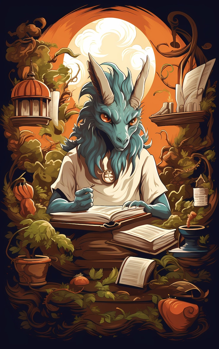 Foto gratuito personaje de dragón de dibujos animados