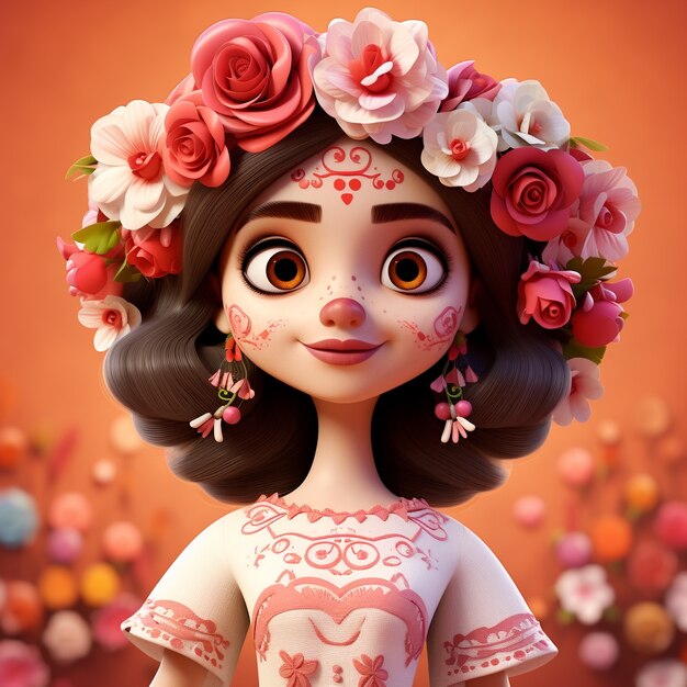 Personaje de estilo de dibujos animados 3D