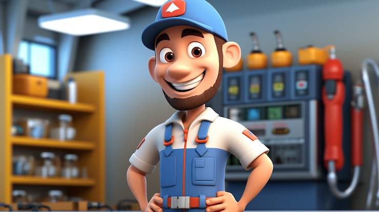 Foto gratuito personaje de estilo de dibujos animados en 3d