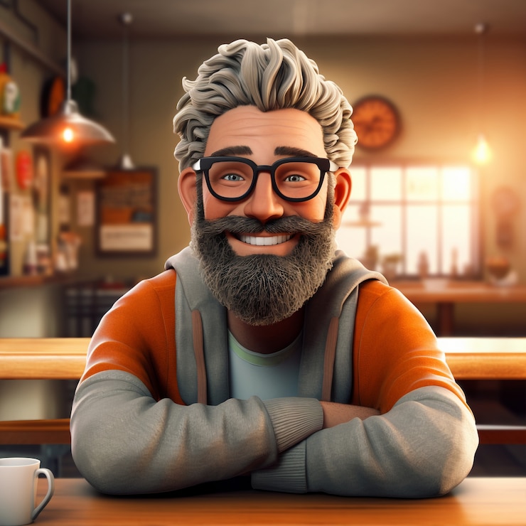Foto gratuito personaje de estilo de dibujos animados en 3d