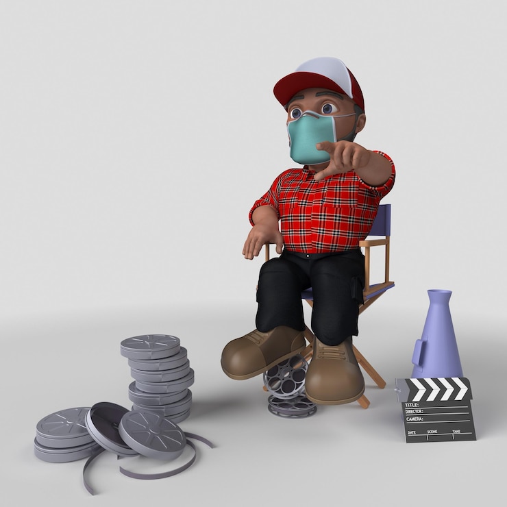 Foto gratuito personaje de leñador de dibujos animados modelo 3d