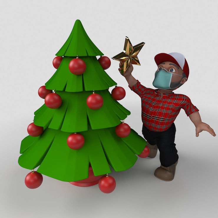 Foto gratuito personaje de leñador de dibujos animados modelo 3d