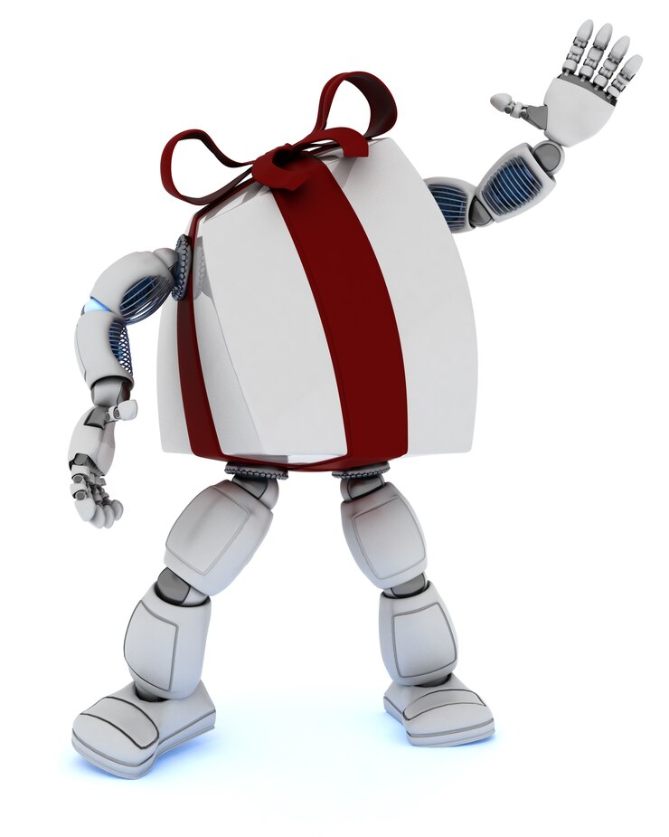 Foto gratuito personaje de regalo de navidad 