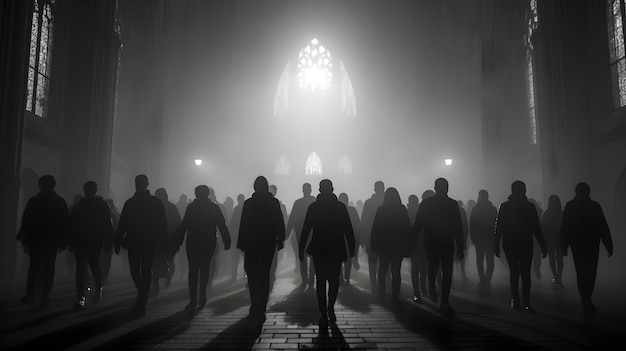 Foto gratuita personas en el apocalipsis de berlín no listadas