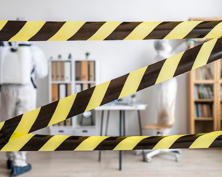 Foto gratuito personas en equipos de protección desinfectando