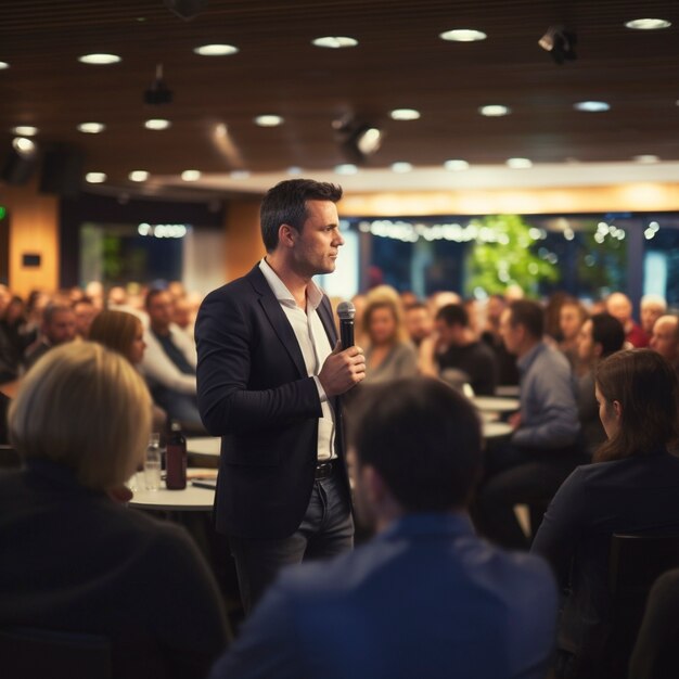 Personas que participan en un evento de alto protocolo