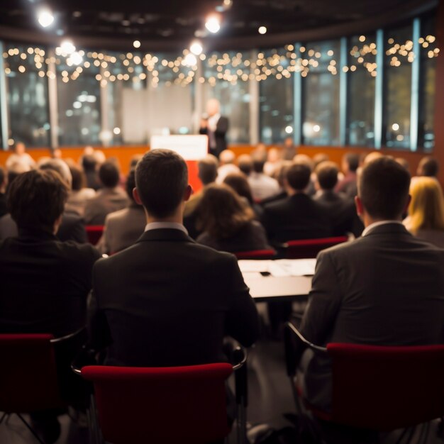 Personas que participan en un evento de alto protocolo