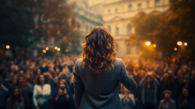 Personas que participan en un evento de alto protocolo