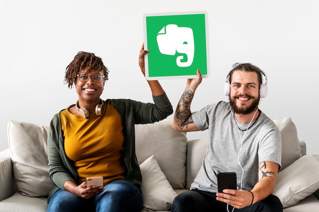 Personas que tienen un icono de Evernote