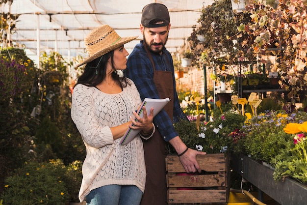 Las personas realizan recuentos de plantas