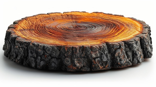 Perspectiva fotorrealista de los troncos de madera en la industria maderera