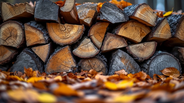 Foto gratuita perspectiva fotorrealista de los troncos de madera