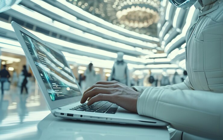 Foto gratuito perspectiva futurista del estilo de vida de los nómadas digitales