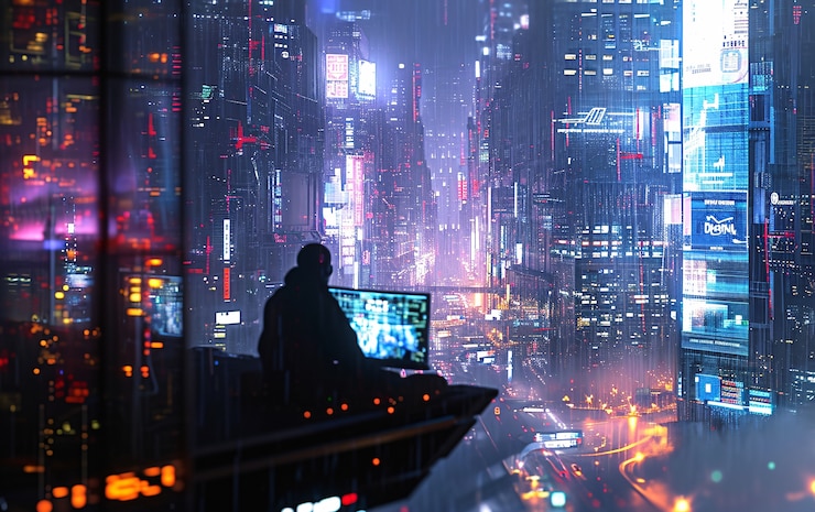 Foto gratuito perspectiva futurista del estilo de vida de los nómadas digitales