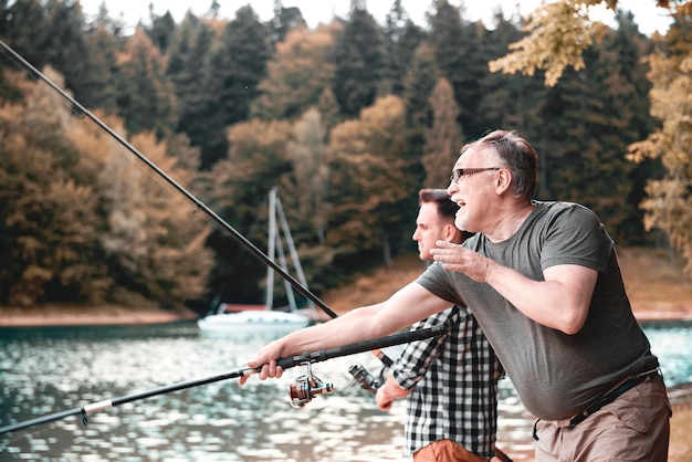 Foto gratuita la pesca es una forma de vida