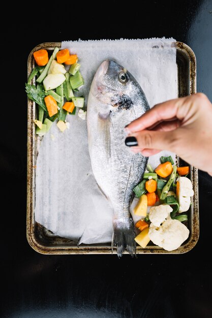 Pez salazón de cultivos de pescado