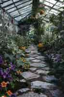 Foto gratuita photorealistic sustainable garden with home grown plants