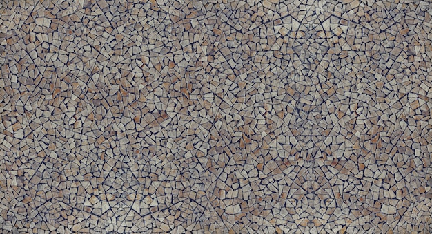 Piedras de grava guijarro mosaico con textura de fondo de la pared