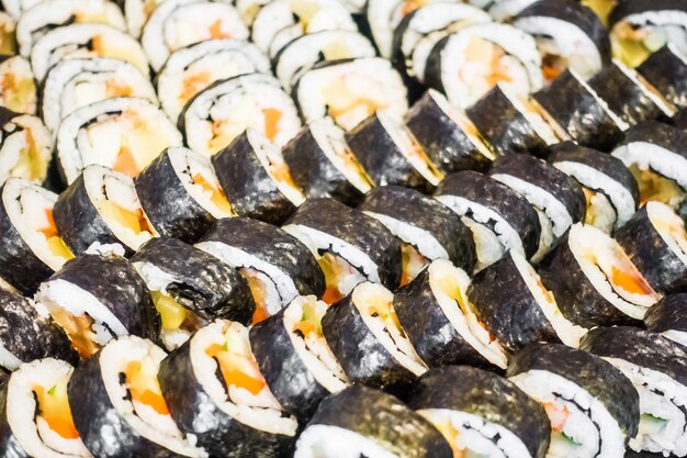 Piezas de sushi