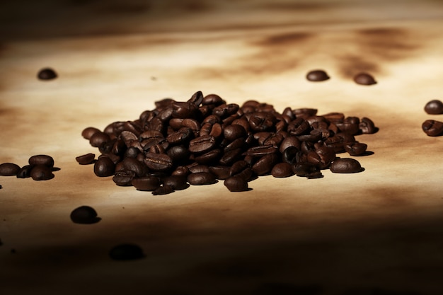 Pila de granos de café