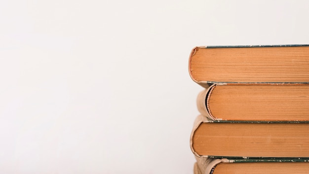 Pila de libros en una librería