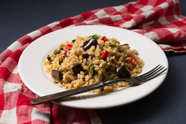 Pilaf con verduras y verduras