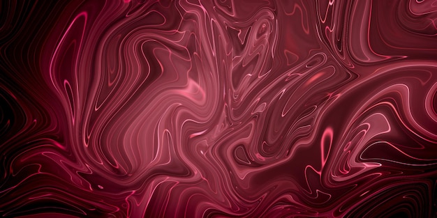 Pintura abstracta creativa de color coral mixto con panorama de efecto mármol