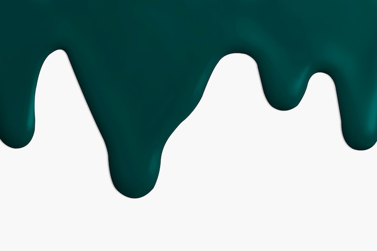 Foto gratuito pintura acrílica que gotea en verde intenso