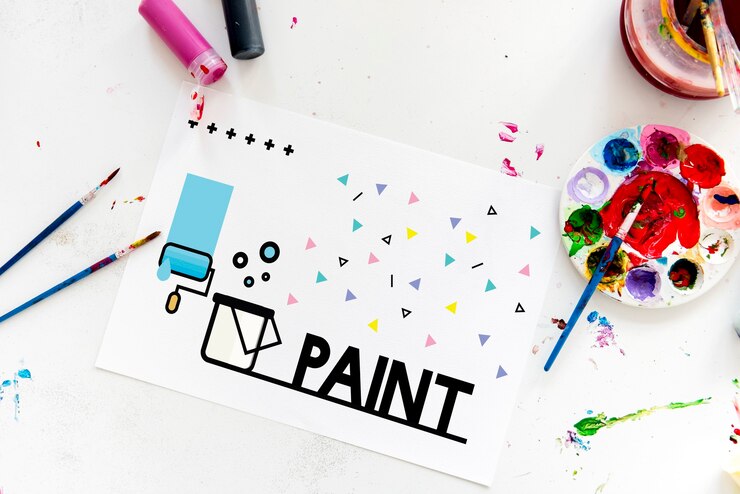 Foto gratuito pintura arte dibujo patrón diseño acrílico