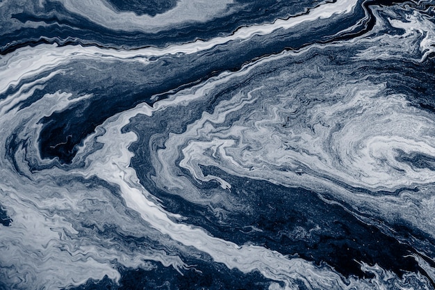 Foto gratuita pintura de marmoleo de arte fluido azul con textura