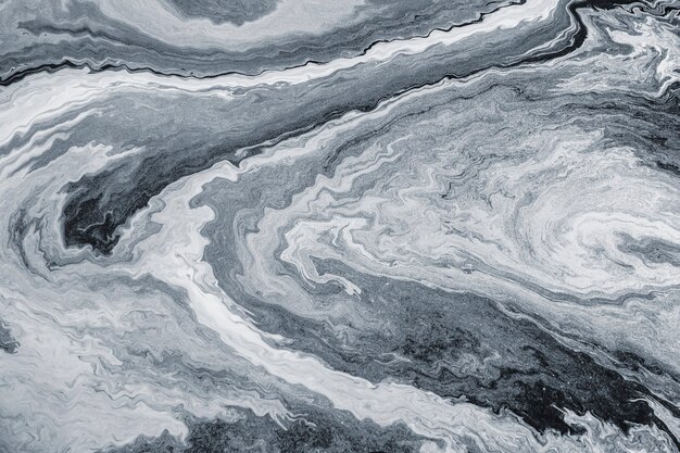 Pintura de marmoleo de arte fluido gris con textura
