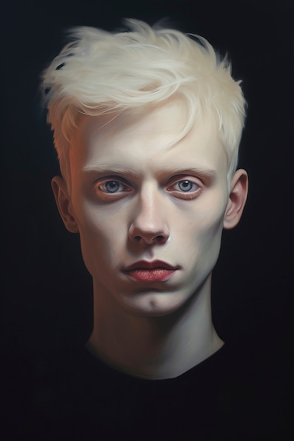 Foto gratuita pintura del retrato de un hombre