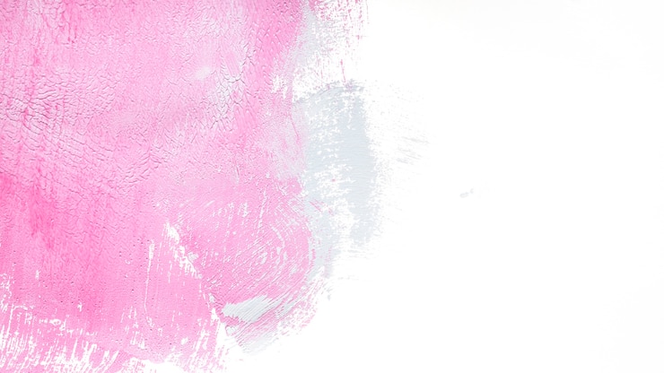 Foto gratuito pintura rosa en blanco en textura