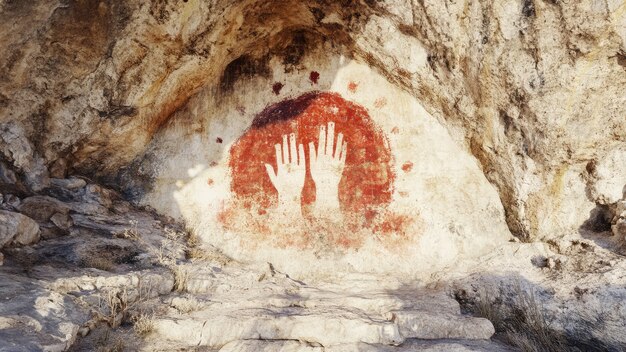 Pinturas arqueológicas en cuevas