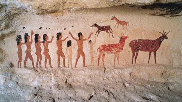 Pinturas arqueológicas en cuevas