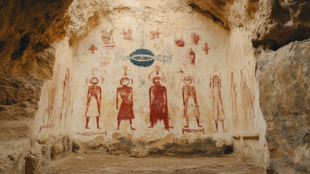 Pinturas arqueológicas en cuevas