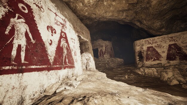 Pinturas arqueológicas en cuevas