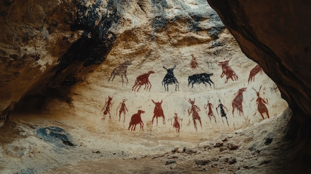 Pinturas arqueológicas en cuevas